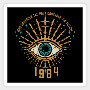 1984 George Orwell Control The Future Sticker